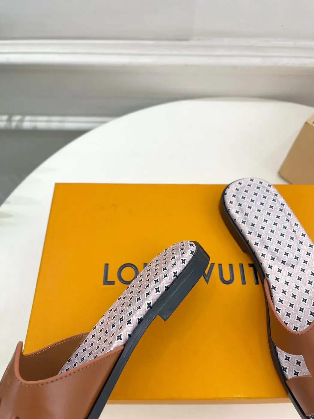 Louis Vuitton Isola Flat Mule LV Dark Brown Louis Vuitton Isola Flat Mule LV Dark Brown