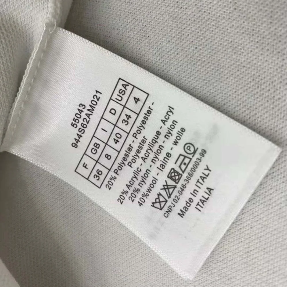 Dior Polo Shirt White and Navy Blue Cotton Jersey for Women Dior Polo Shirt White and Navy Blue Cotton Jersey for Women