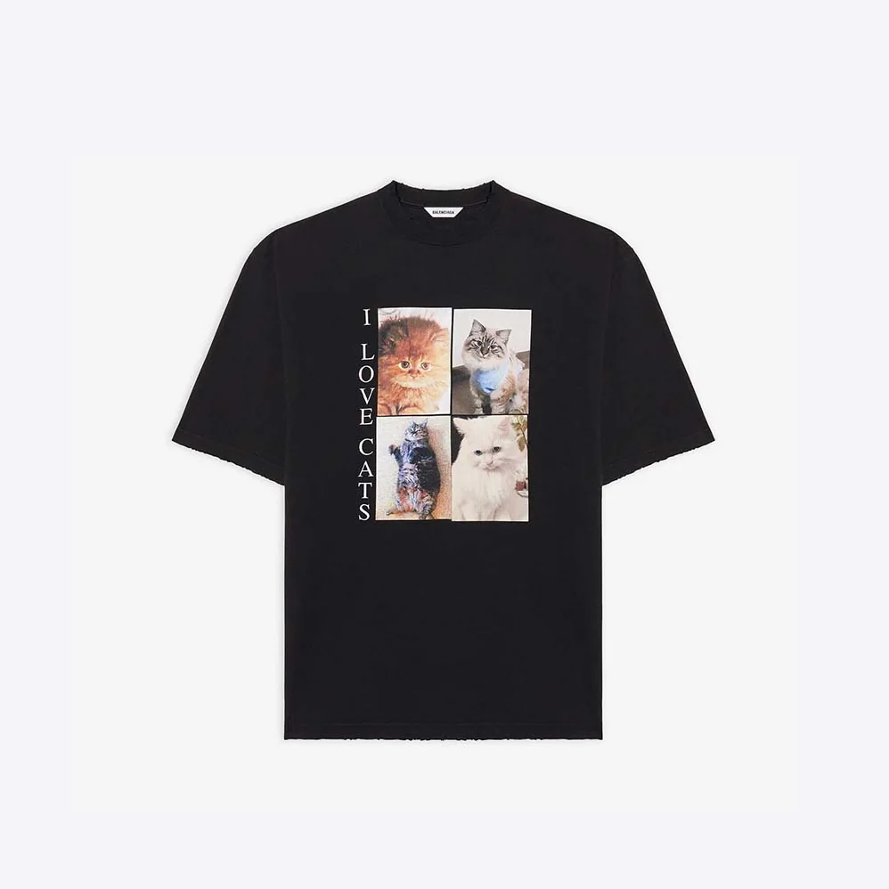 Balenciaga I Love Cats XL T for Men in Shirt in Black