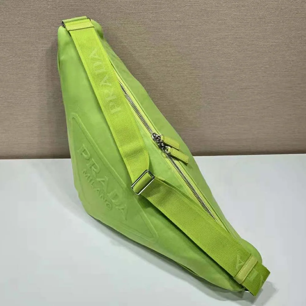 Prada Canvas Prada Triangle Bag for Women in Green