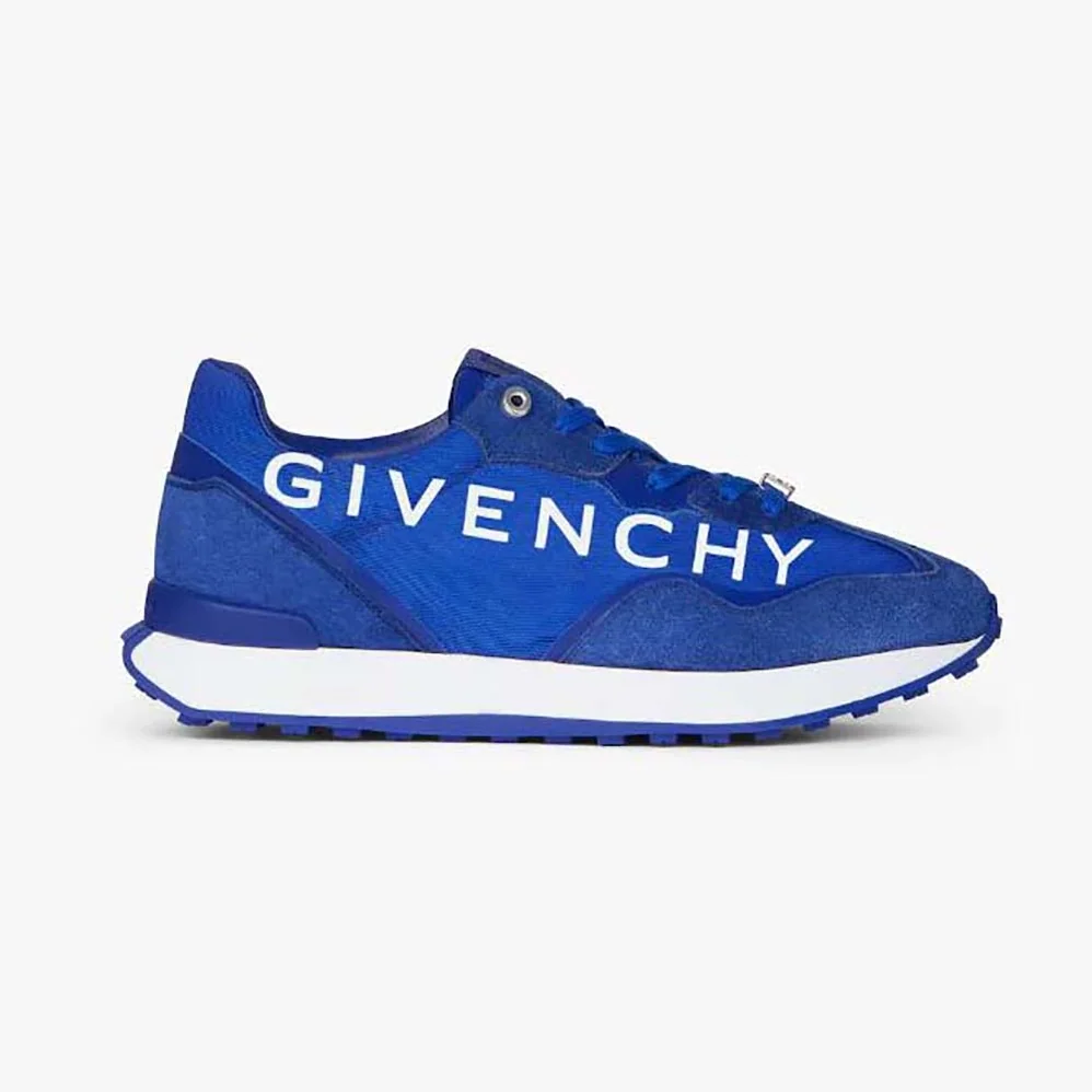 Givenchy GIV Runner Sneakers in Suede Leather and Nylon for Men in Blue Givenchy GIV Runner Sneakers in Suede Leather and Nylon for Men in Blue