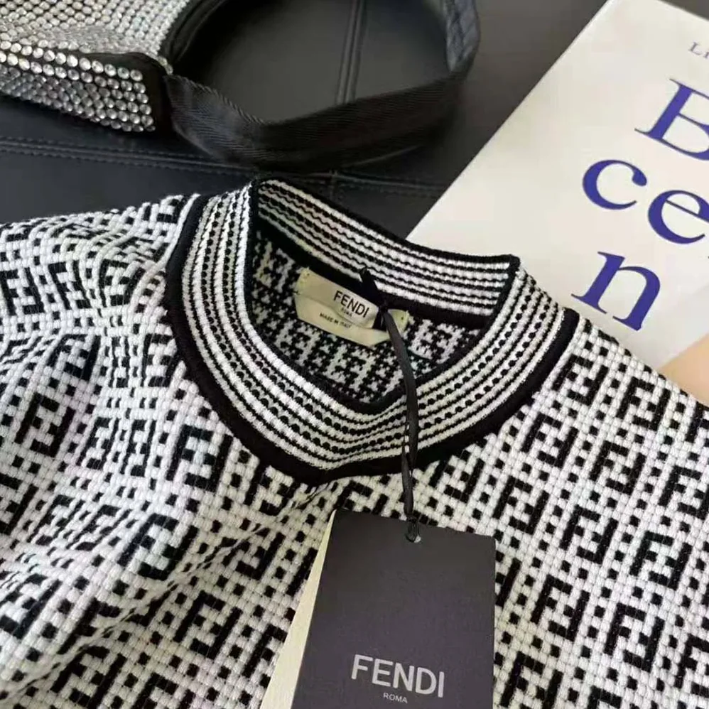 Fendi White Viscose Sweater for Women