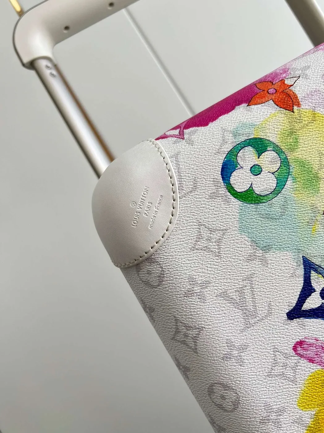 Louis Vuitton Horizon 55 Suitcase in White Silver Hardware