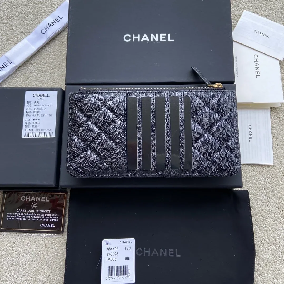 Chanel CO-CO Mini Pouch Wallet in Gold Hardware Black Chanel CO-CO Mini Pouch Wallet in Gold Hardware Black