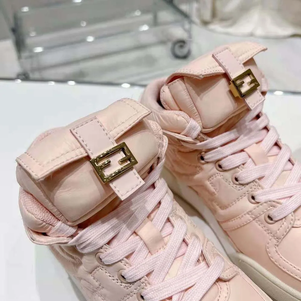 Fendi Match Pink Nylon High for Unisex in Tops Fendi Match Pink Nylon High for Unisex in Tops