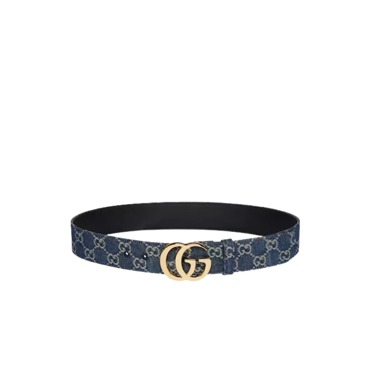 Gucci Marmont Wide Belt Dark Blue Denim Gucci Marmont Wide Belt Dark Blue Denim