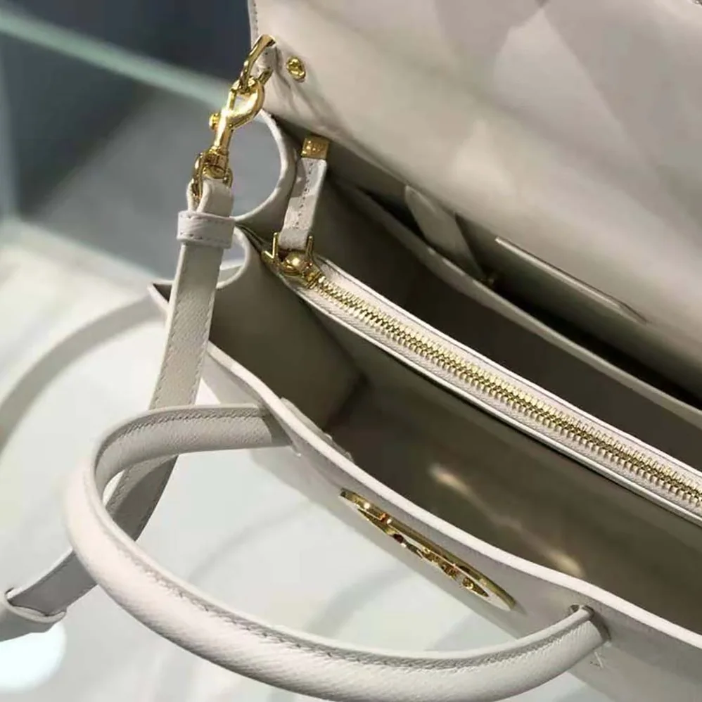 Dior Medium ST Honore Tote Latte Grained Calfskin for Women in White Dior Medium ST Honore Tote Latte Grained Calfskin for Women in White