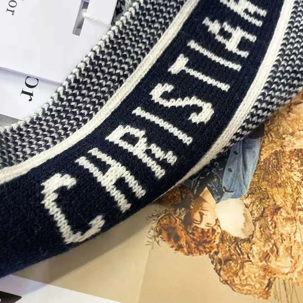 Dior Sailor Collar Tied Sweater Ecru Cashmere and Wool Knit for Women Dior Sailor Collar Tied Sweater Ecru Cashmere and Wool Knit for Women