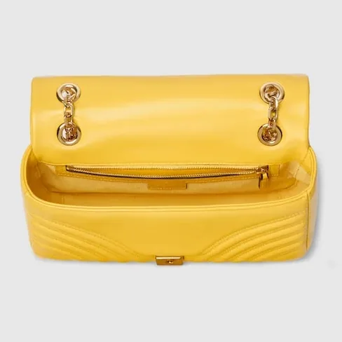 Gucci Marmont Medium Shoulder Bag in Yellow Gold Hardware Gucci Marmont Medium Shoulder Bag in Yellow Gold Hardware
