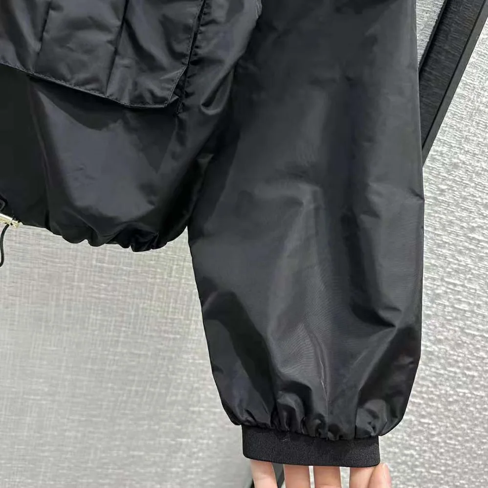 Miu Miu Technical Silk Blouson Jacket for Women