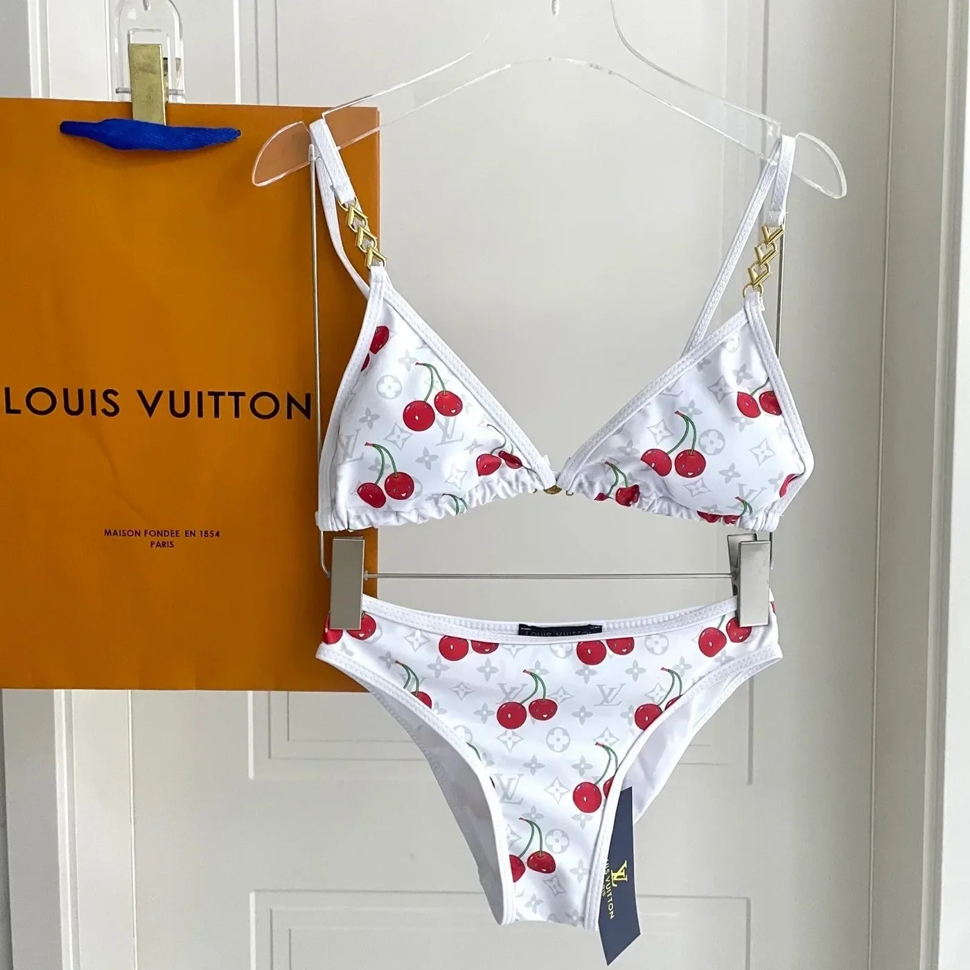 Louis Vuitton LV x TM Cherry Bikini White Monogram Cerises