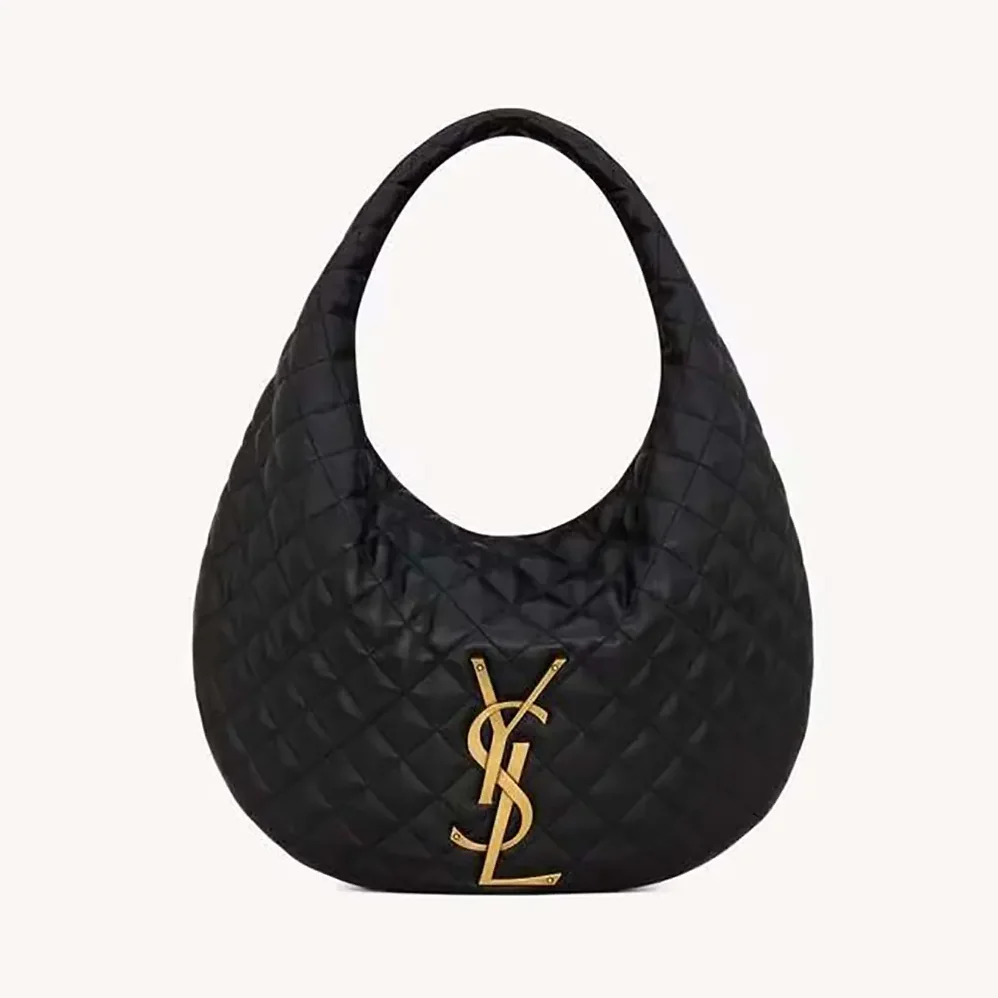 Saint Laurent YSL Icare Hobo In Quilted Nappa for Women in Black Saint Laurent YSL Icare Hobo In Quilted Nappa for Women in Black