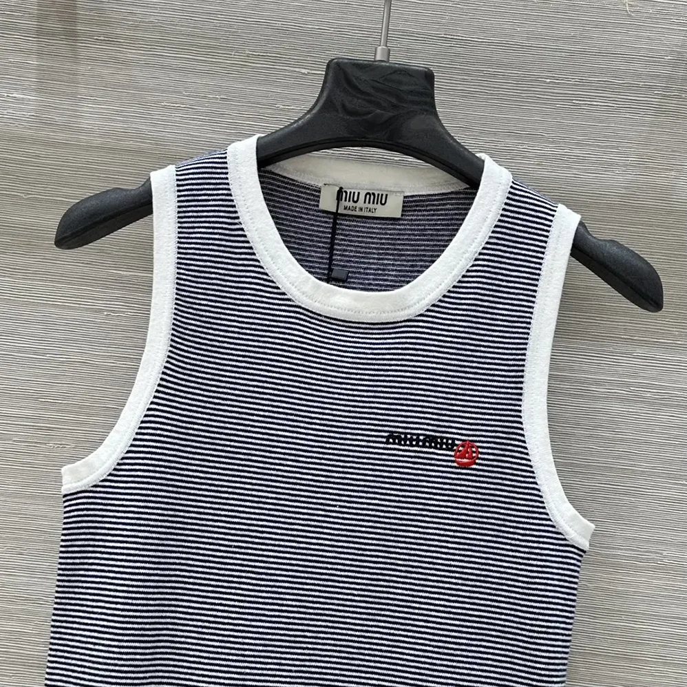 Miu Miu Petit Bateau X Miu Miu Ribbed Jersey Top for Women