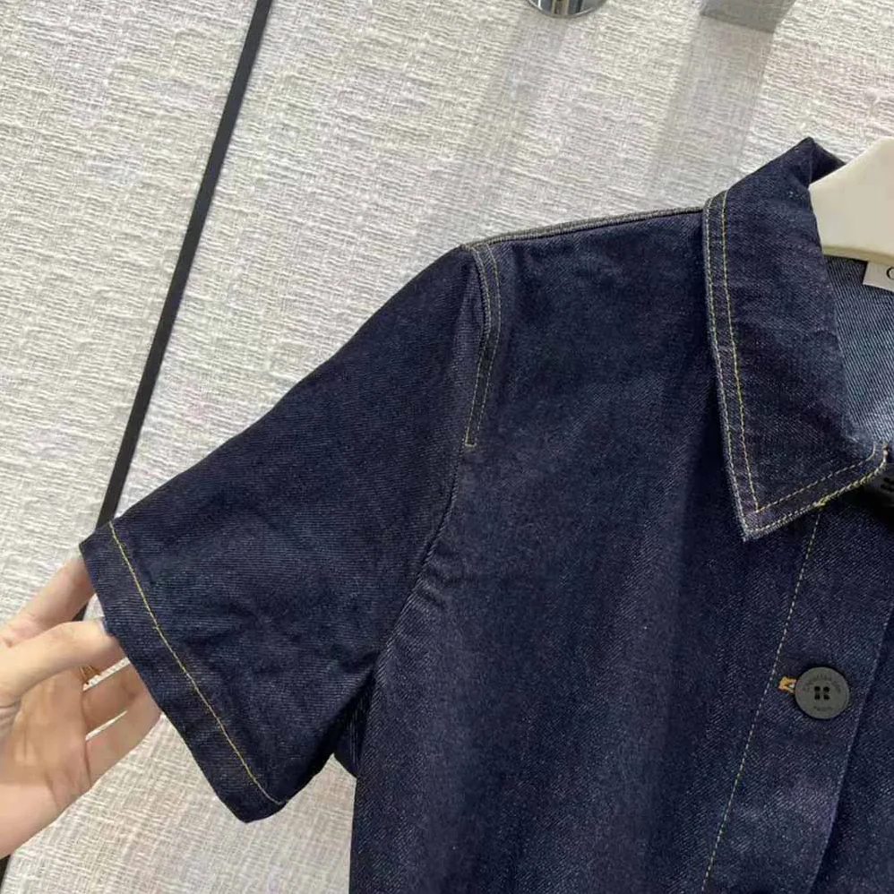 Dior Denim Couture Short for Women in Sleeved Belted Jacket