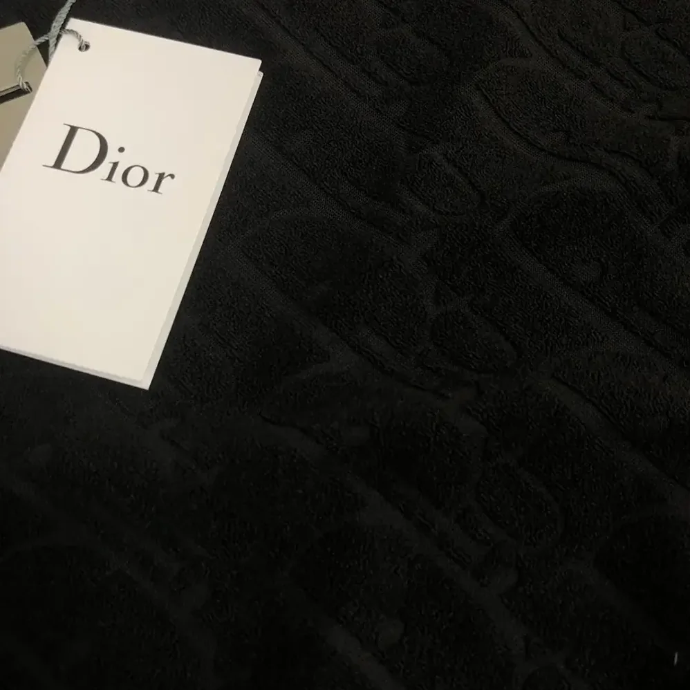 Dior Oblique Relaxed-Fit T-Shirt Black Terry Cotton Jacquard for Men Dior Oblique Relaxed-Fit T-Shirt Black Terry Cotton Jacquard for Men