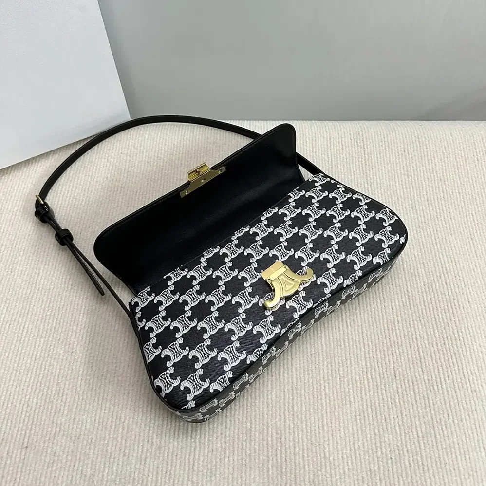 Celine Medium Celine Lola Bag in Triomphe Canvas Two-tone 115532FQO.38NO for Women