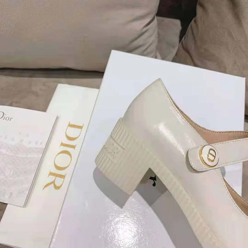 Dior D-Doll Pump White Shiny Calfskin for Women