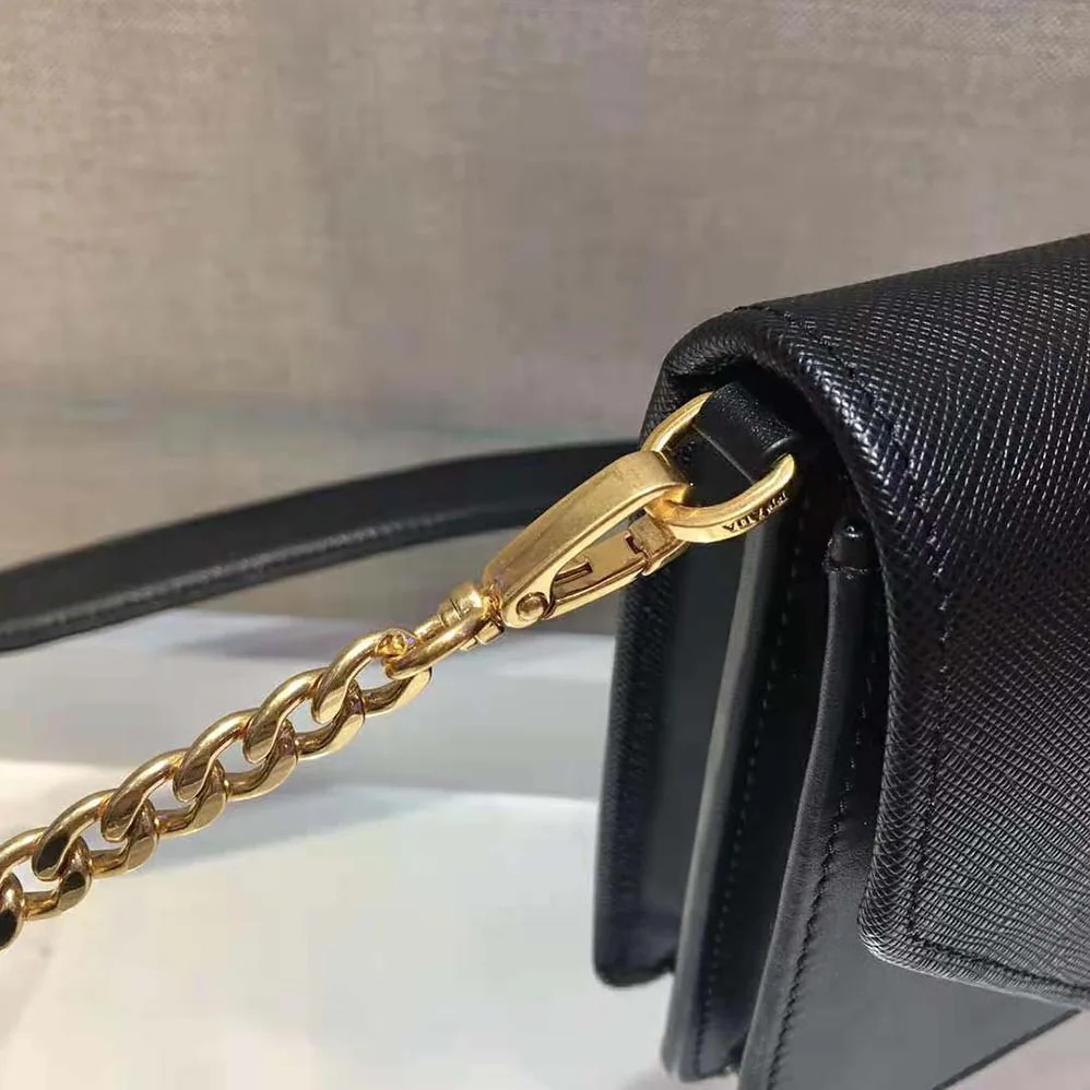 Prada Leather Mini-Bag for Women in Black Prada Leather Mini-Bag for Women in Black