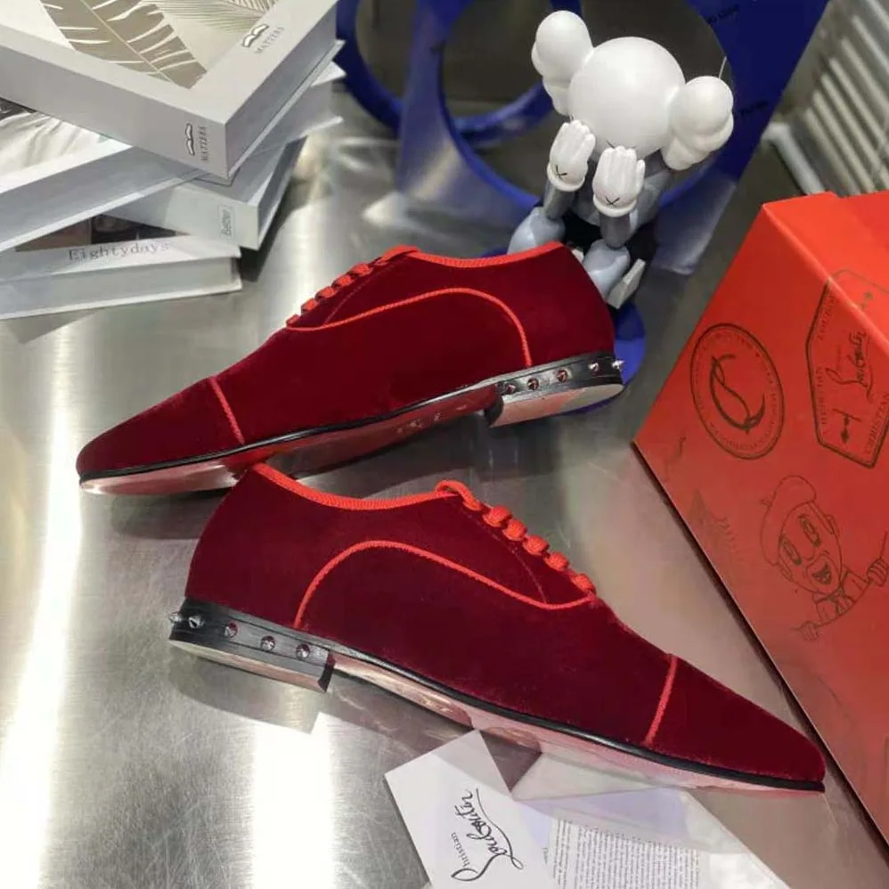 Christian Louboutin So Greggo Oxford Lace-up for Men in Maroon Christian Louboutin So Greggo Oxford Lace-up for Men in Maroon