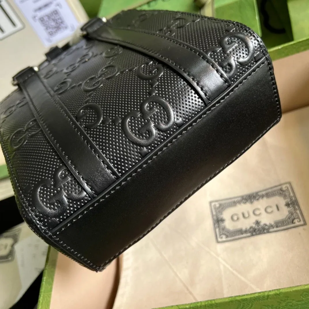 Gucci GG Embossed Mini Tote Bag Black GG Embossed /