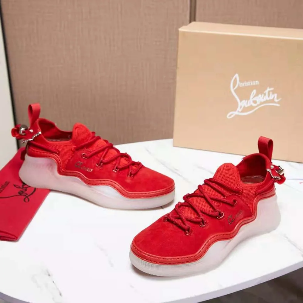 Christian Louboutin Arpoador Donna in Suede Leather for Women in Red