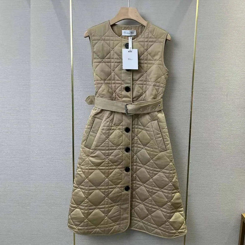 Dior 3-in-1 Macrocannage Trench Coat Cotton Gabardine for Women in Beige Dior 3-in-1 Macrocannage Trench Coat Cotton Gabardine for Women in Beige