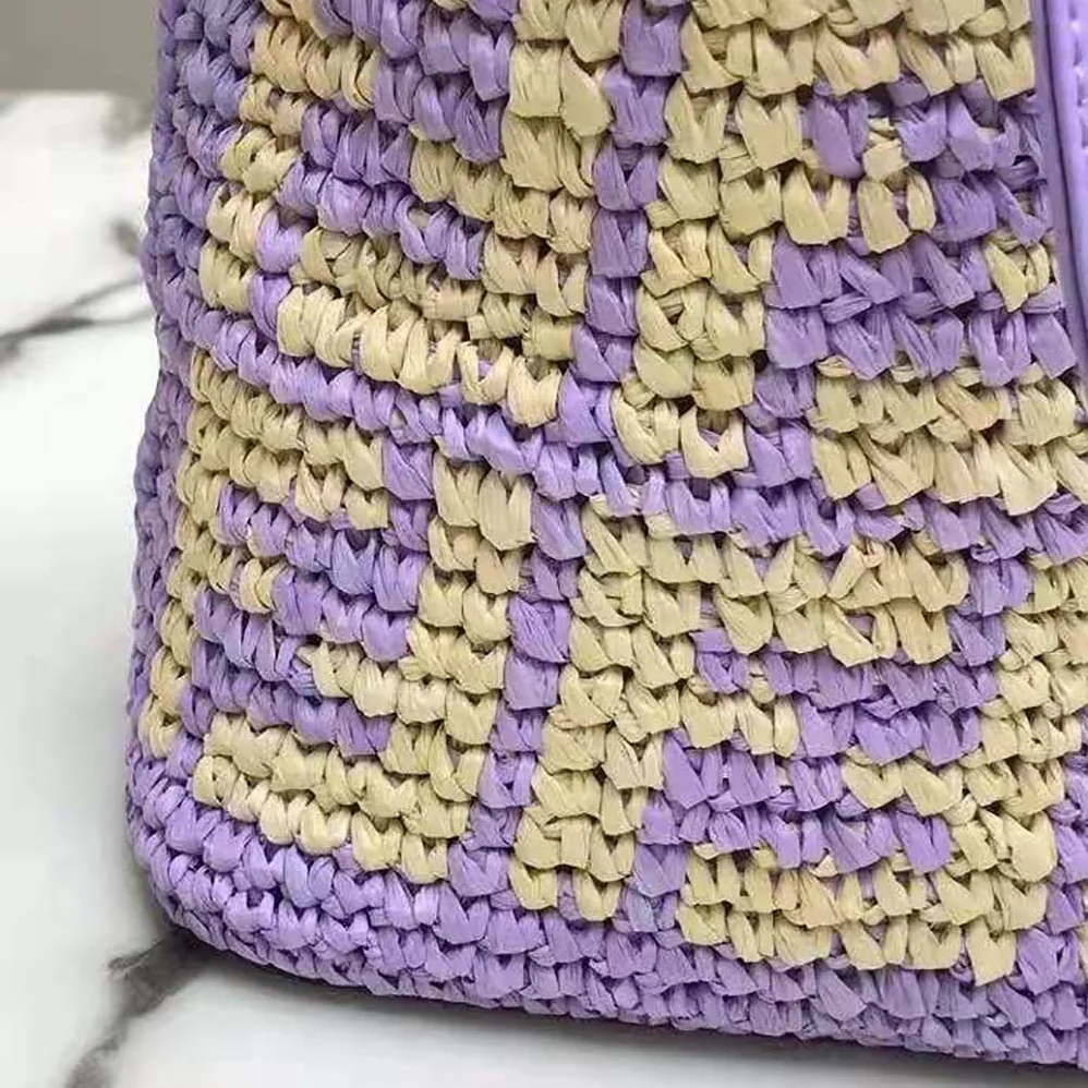Fendi Mon Tresor Raffia Mini-Bag for Women in Purple