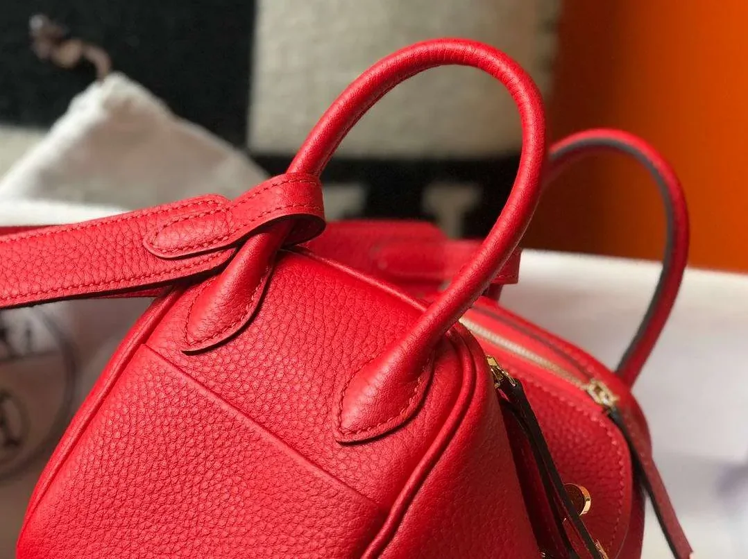 Hermes Lindy Mini Red /