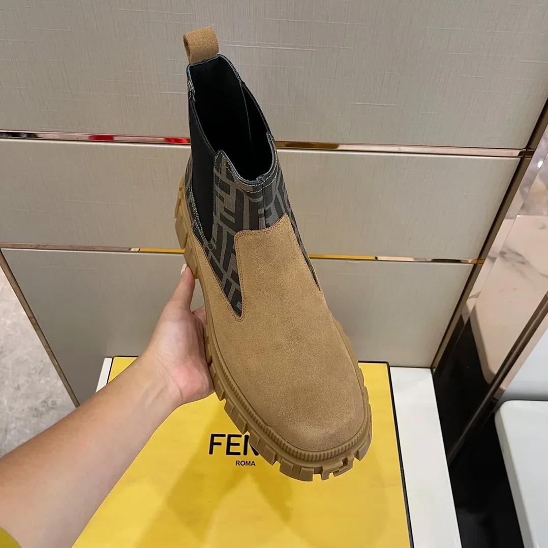 Fendi Chelsea Boots Brown Fendi Chelsea Boots Brown