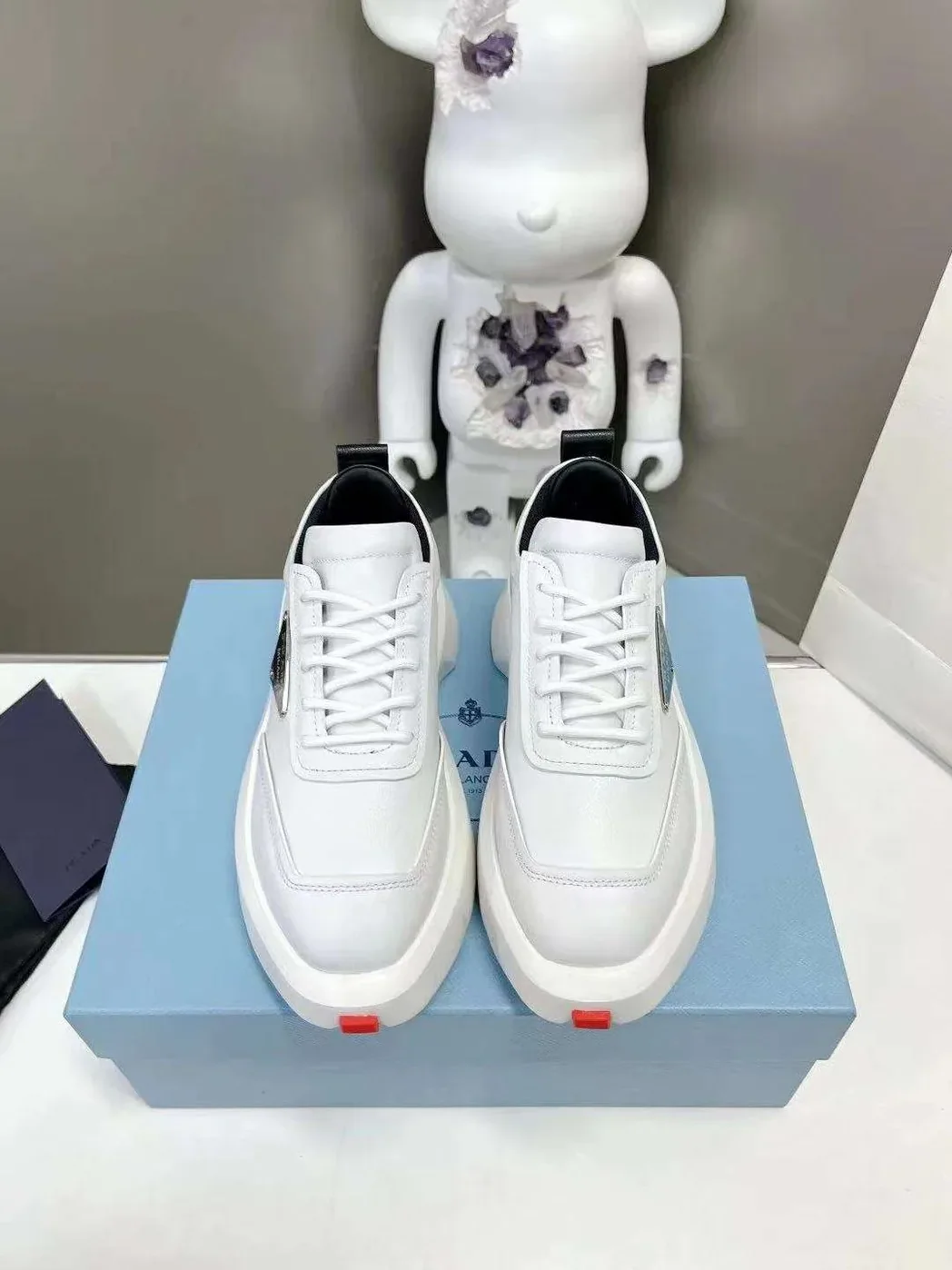 Prada Padded Sneakers White Prada Padded Sneakers White