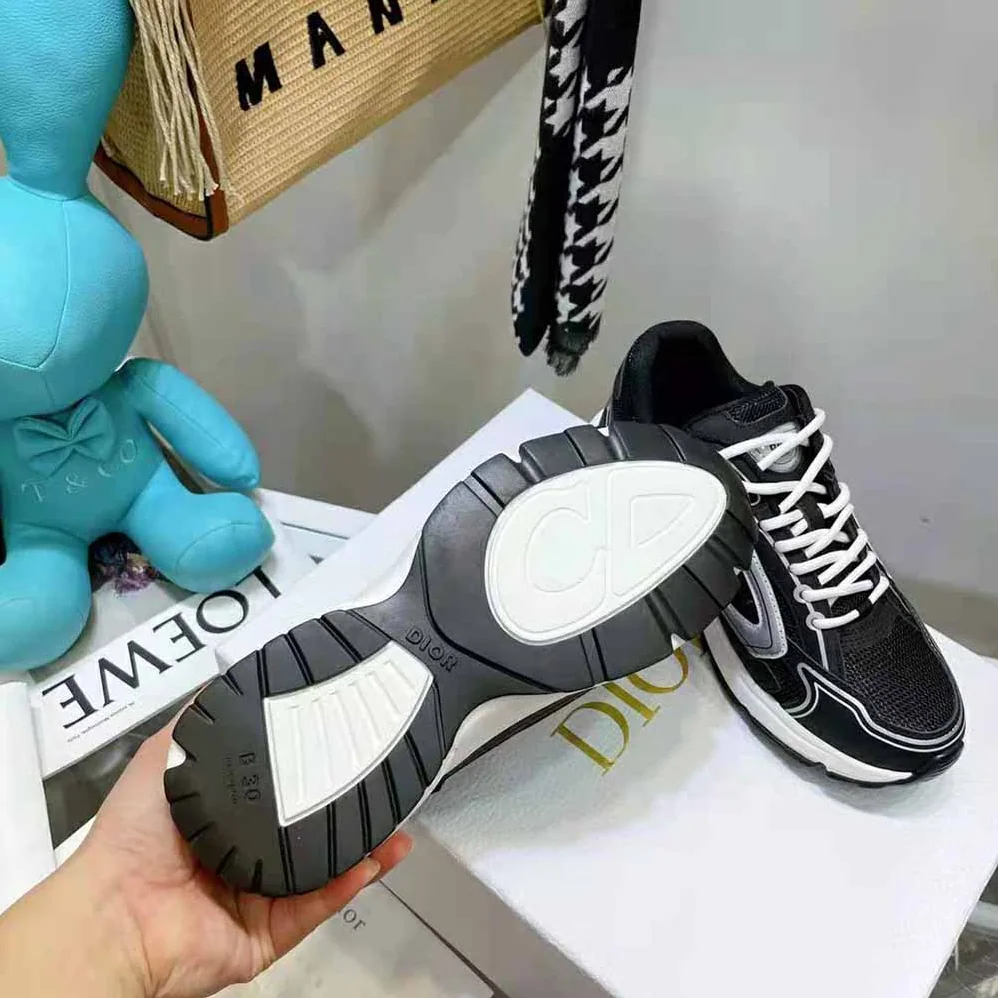 Dior B30 Sneaker Black Mesh and Technical Fabric for Men Dior B30 Sneaker Black Mesh and Technical Fabric for Men