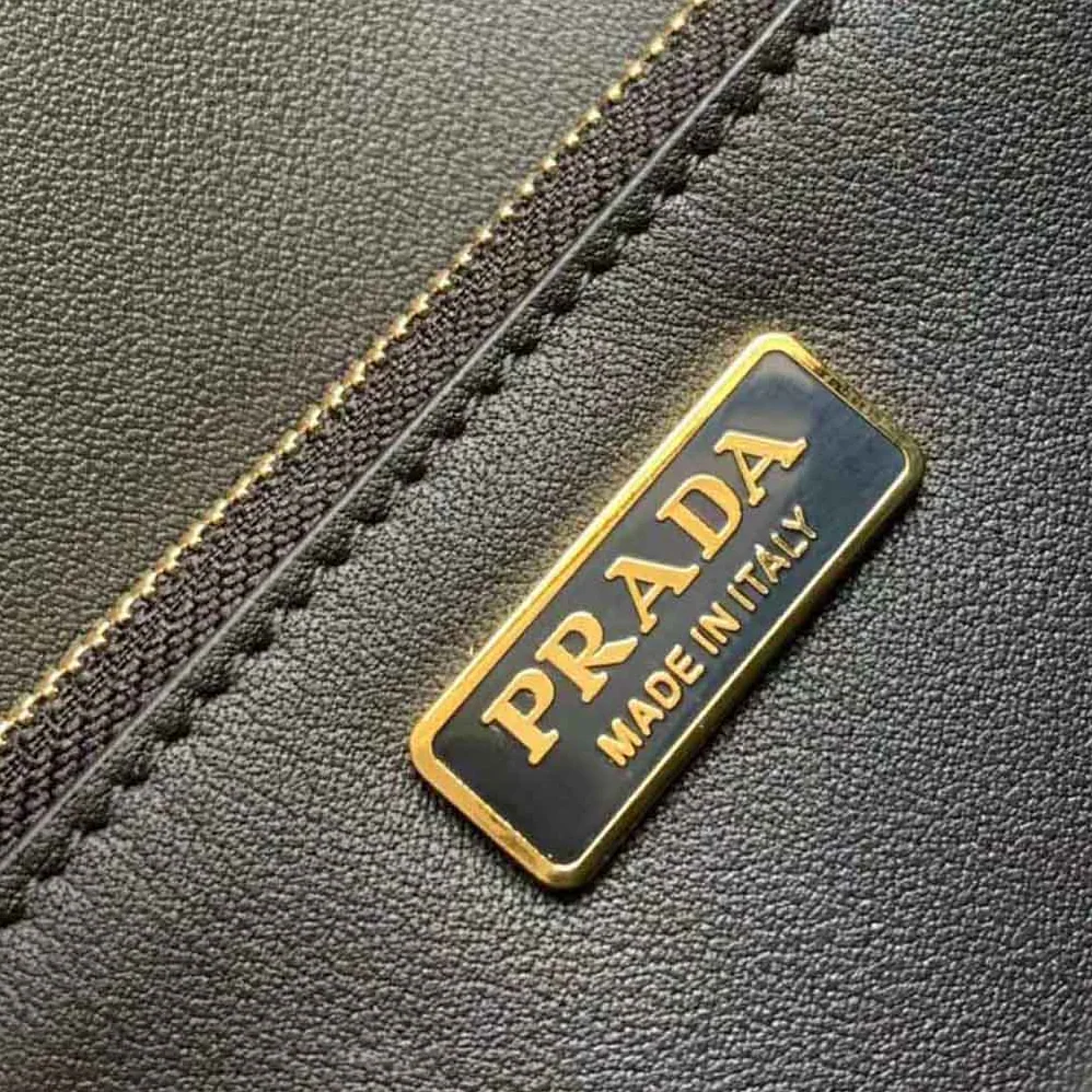 Prada Saffiano Leather Shoulder Bag for Women in Black Prada Saffiano Leather Shoulder Bag for Women in Black