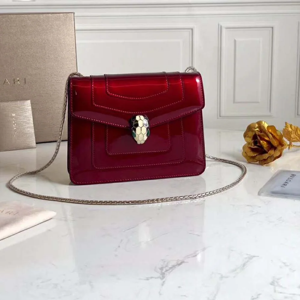 Bvlgari Serpenti Forever Flap Cover for Women in Red Bvlgari Serpenti Forever Flap Cover for Women in Red