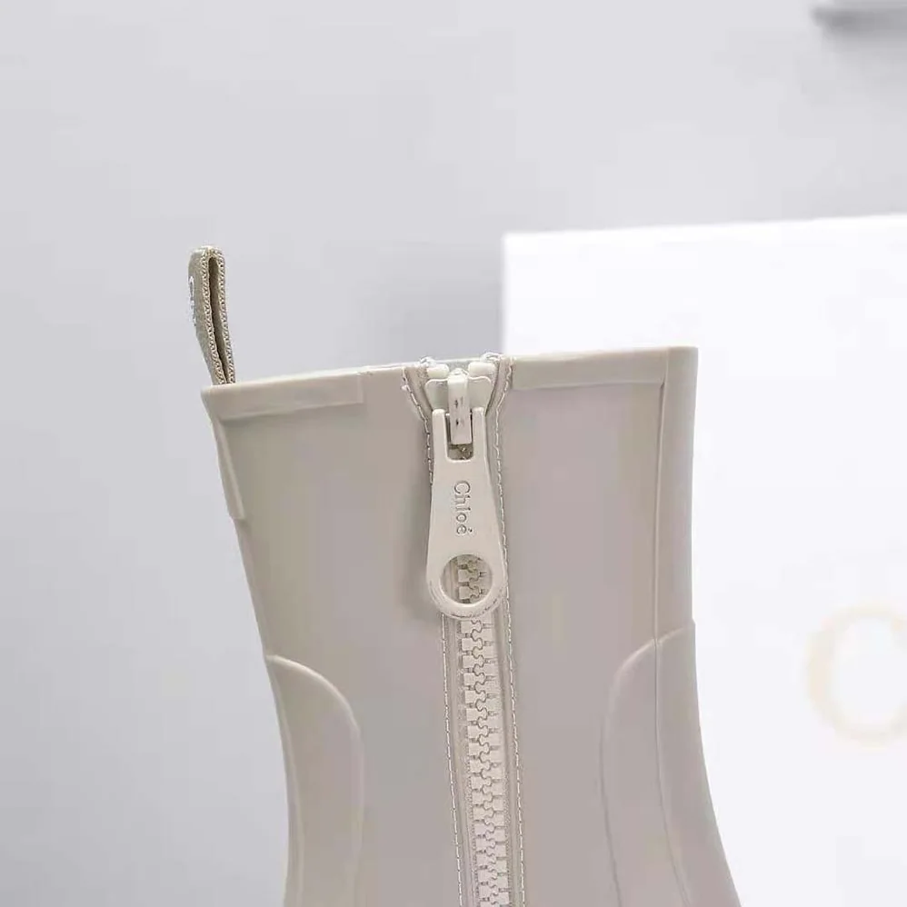 Chloe Betty Rain Boot in 50 mm Heel Height for Women in Beige