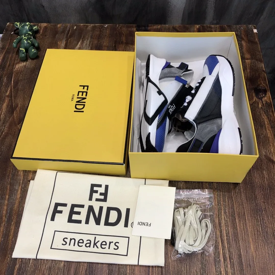 Fendi Flow Sneakers Blue 7E1453 Fendi Flow Sneakers Blue 7E1453