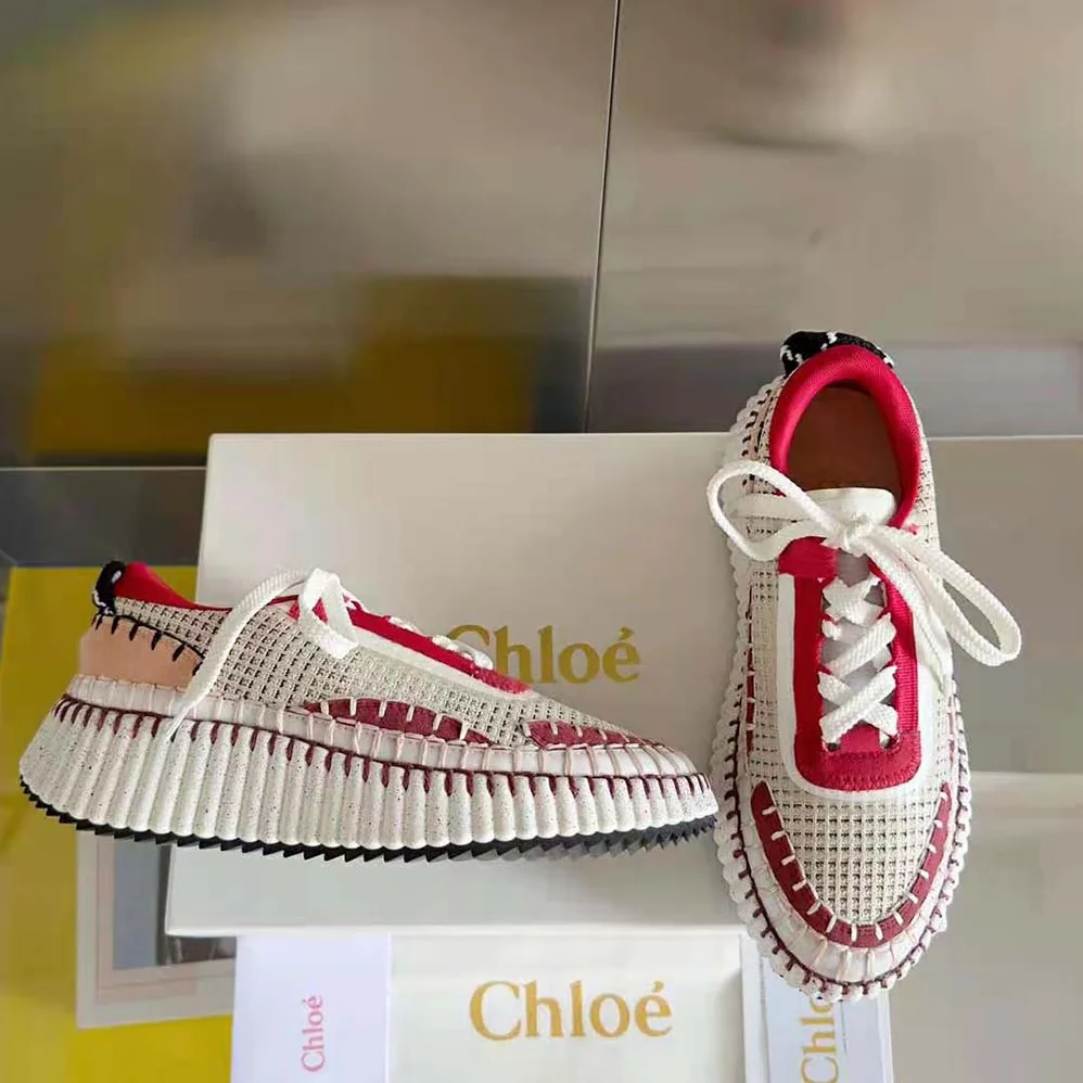 Chloe Nama Sneaker for Unisex in Red Chloe Nama Sneaker for Unisex in Red