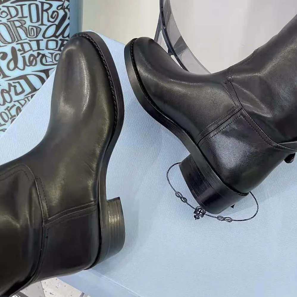 Celine Folco Buckled Boot in Calfskin for Women