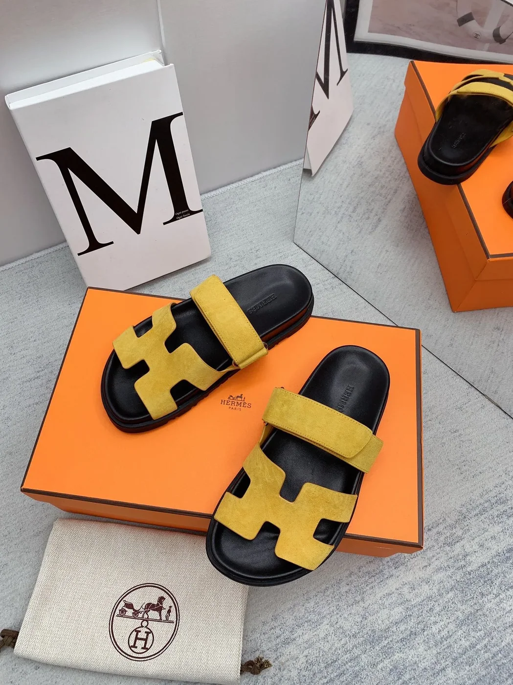Hermes Chypre Sandal Yellow Hermes Chypre Sandal Yellow