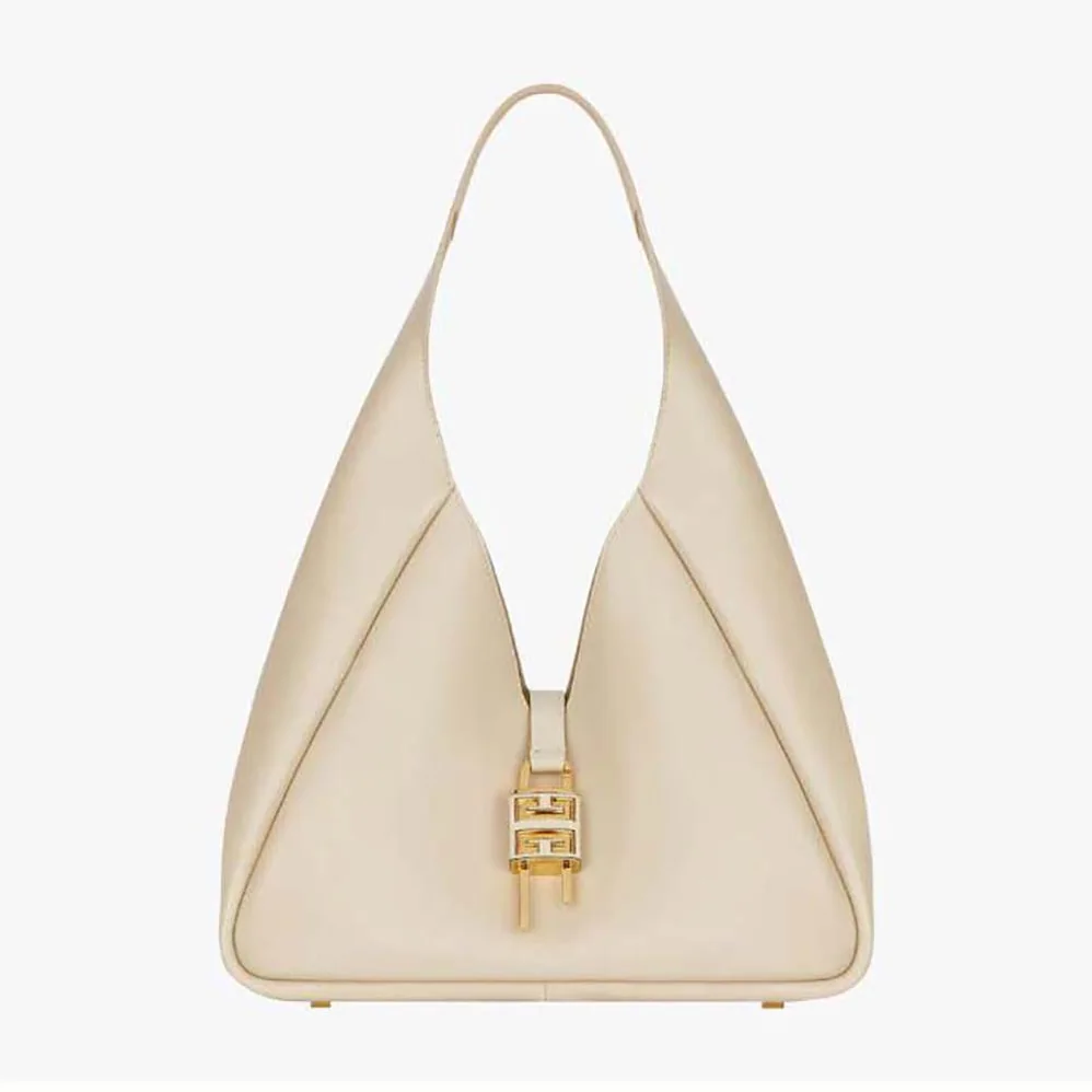Givenchy Medium G-Hobo Bag in Smooth Leather for Women in Beige Givenchy Medium G-Hobo Bag in Smooth Leather for Women in Beige