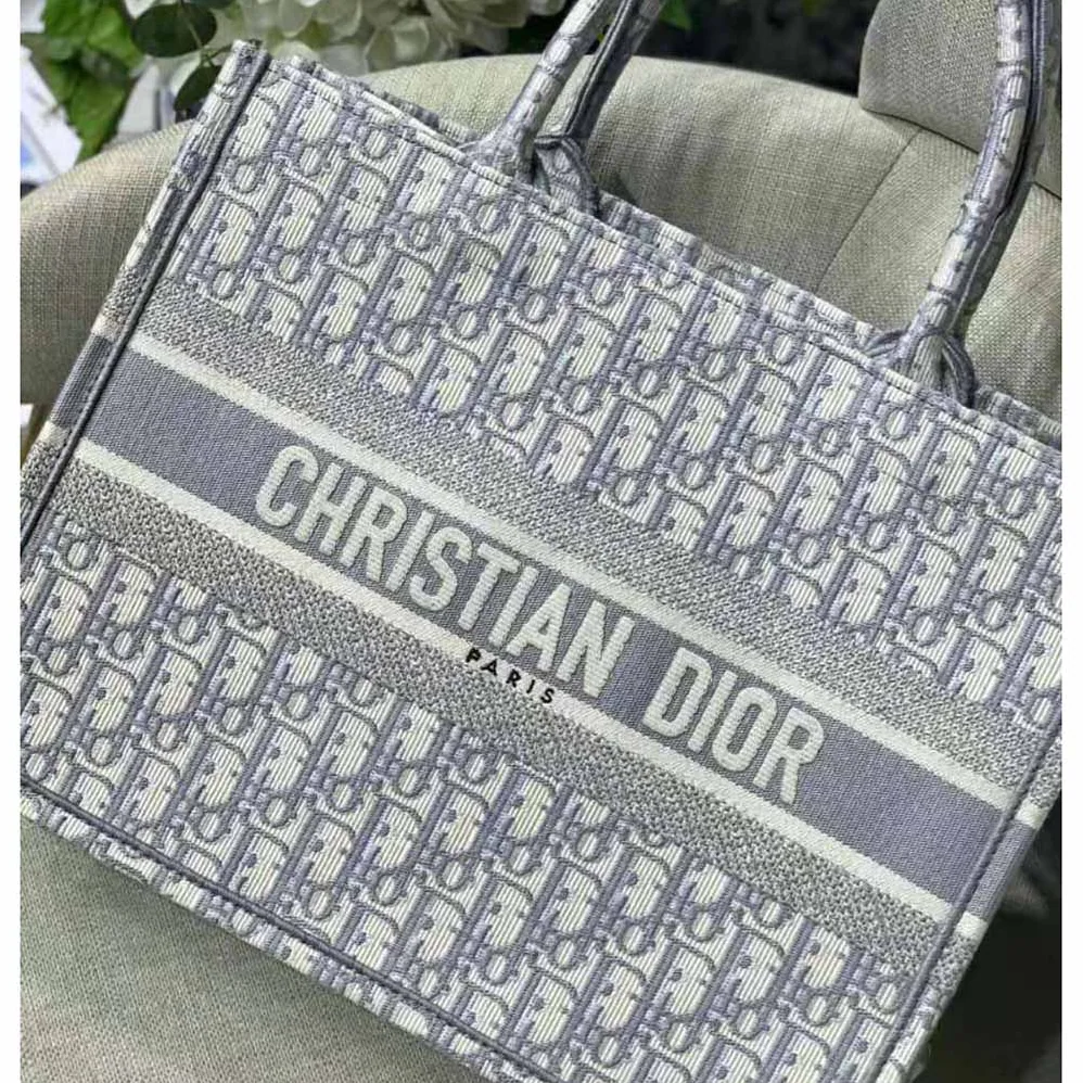 Dior Small Dior Bbook Tote for Women in Silver