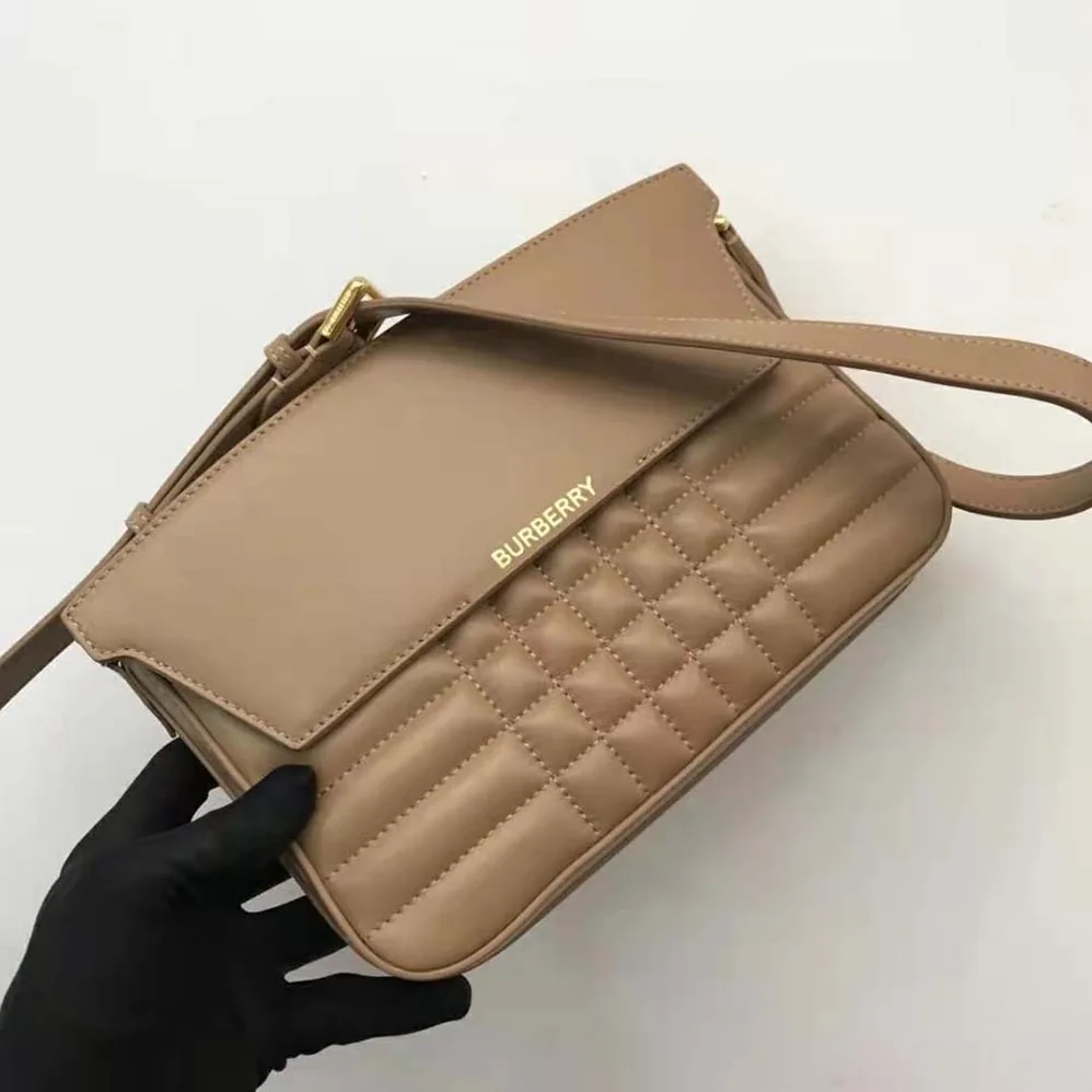Burberry Quilted Leather Catherine Shoulder Bag for Women in Sandy Burberry Quilted Leather Catherine Shoulder Bag for Women in Sandy
