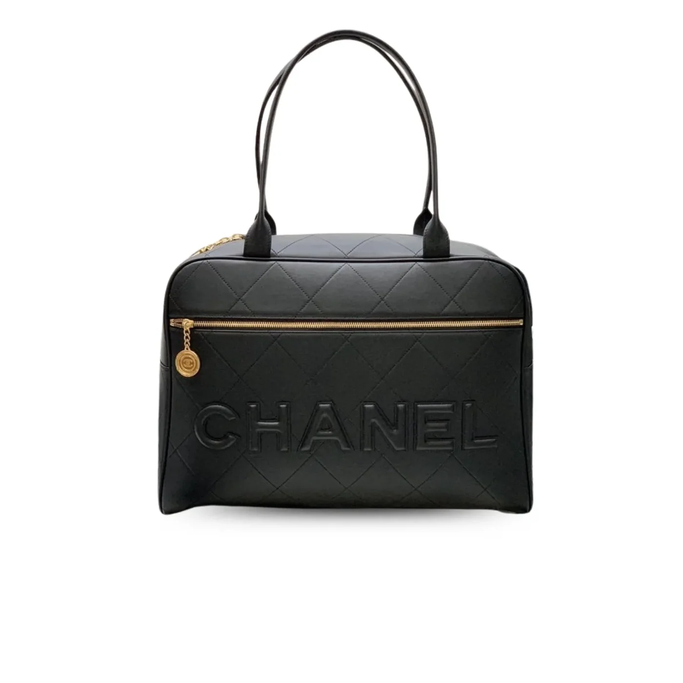 Chanel Maxi Bowling Bag Black / Chanel Maxi Bowling Bag Black /