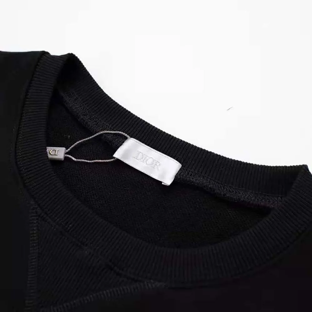 Dior Oversized Dior and Kenny Scharf Sweatshirt Black Cotton Fleece for Women