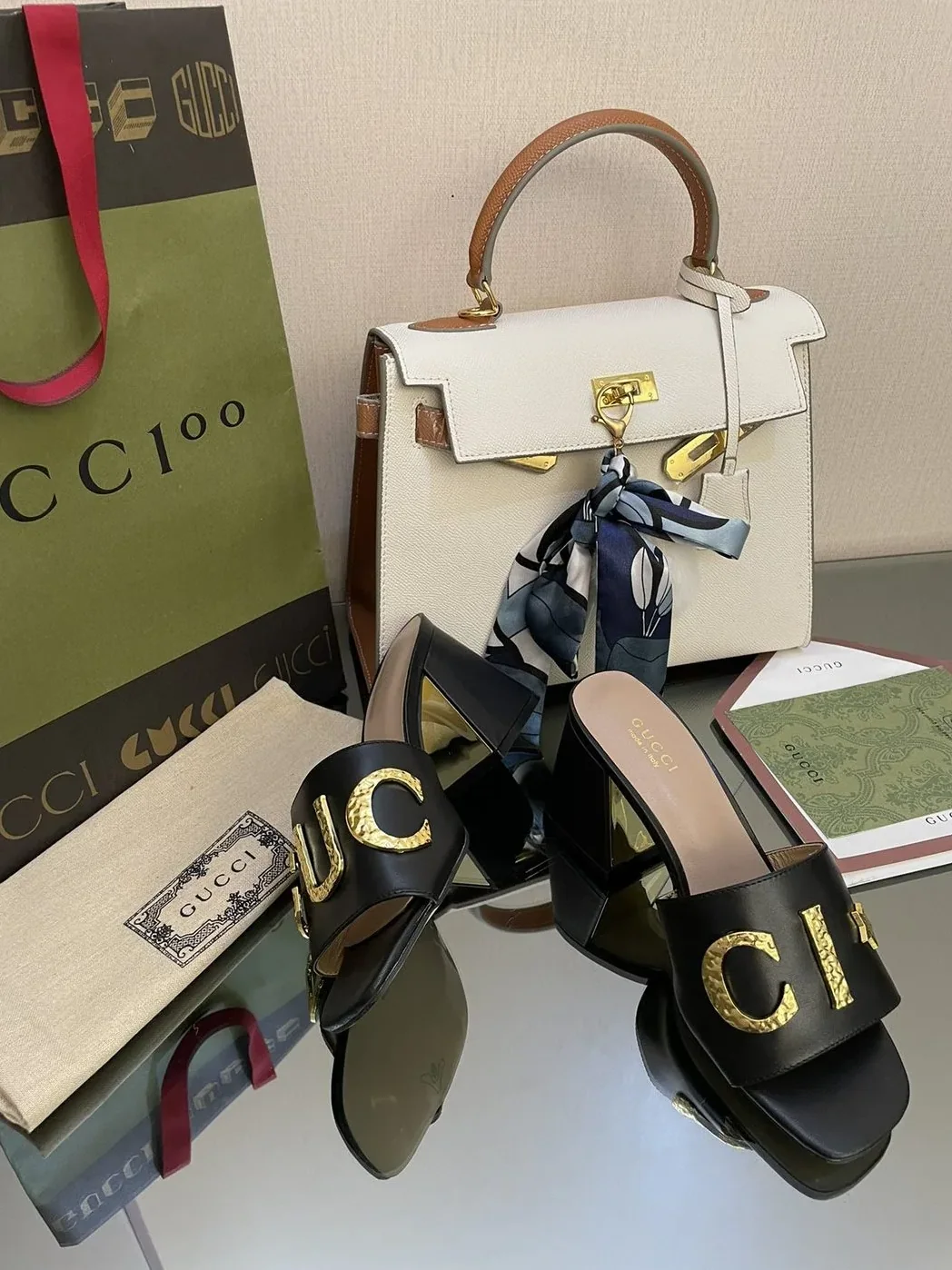 Gucci ‘Gucci' Slide Sandal Black for Women