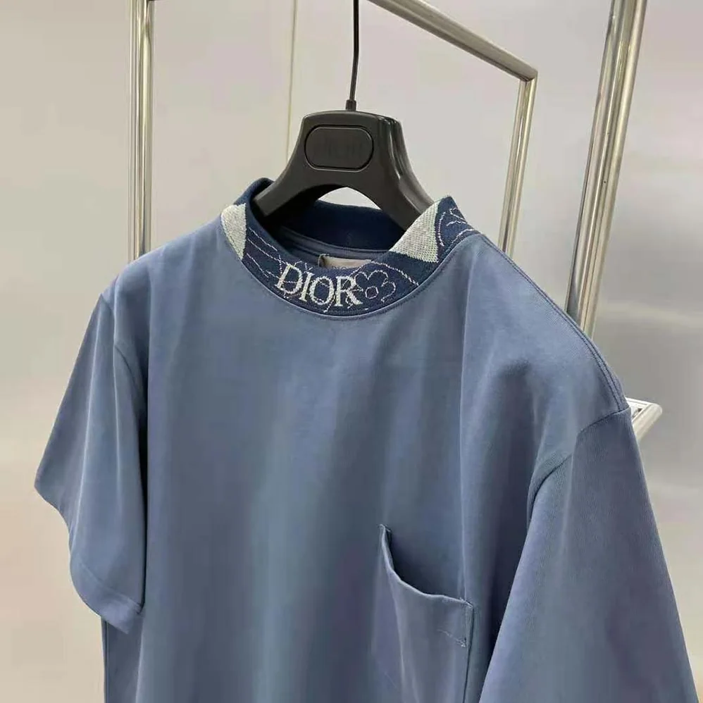 Dior Dior and Duncan Grant and Charleston Relaxed-Fit T for Men in shirt Blue Cotton Jersey Dior Dior and Duncan Grant and Charleston Relaxed-Fit T for Men in shirt Blue Cotton Jersey