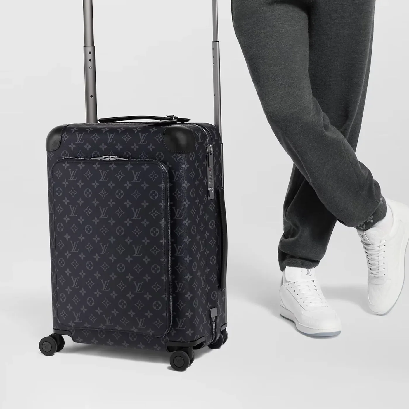 Louis Vuitton Horizon Business Suitcase in Black Silver Hardware Louis Vuitton Horizon Business Suitcase in Black Silver Hardware