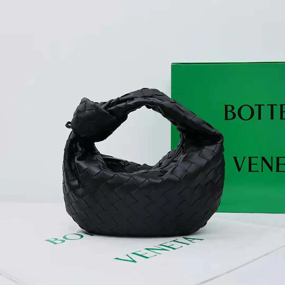 Bottega Veneta Mini Jodie in Lambskin Leather for Women in Black Bottega Veneta Mini Jodie in Lambskin Leather for Women in Black