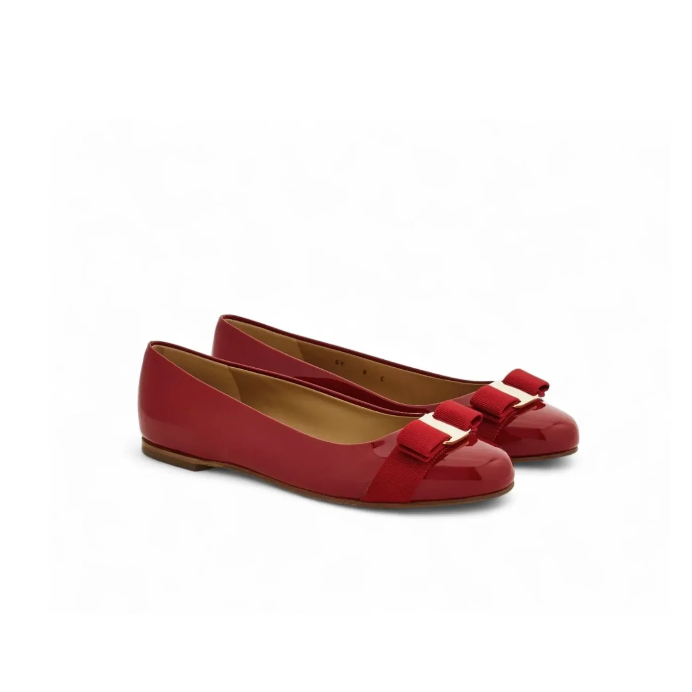 Ferragamo Varina Ballet Flat Red 01A181