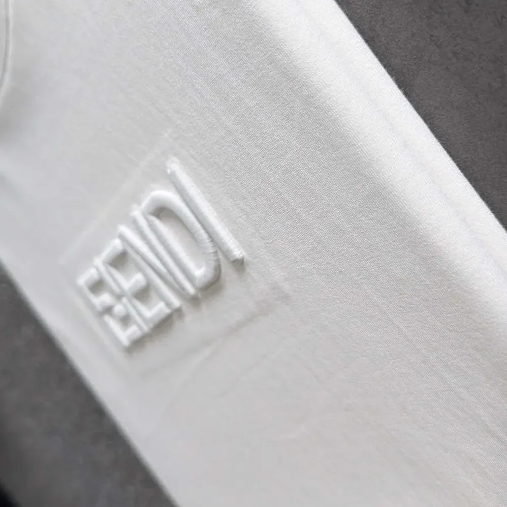 Fendi White Cotton T for Women in shirt Fendi White Cotton T for Women in shirt