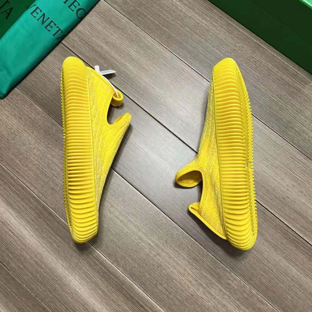 Bottega Veneta Ripple Chenille Corduroy Slip-on Sneakers for Unisex in Yellow